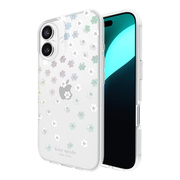 【iPhone16 ケース】Protective Hardshell Case (Scattered Flowers)