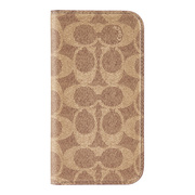 【iPhone16 ケース】Folio Case (Signature C Tan)