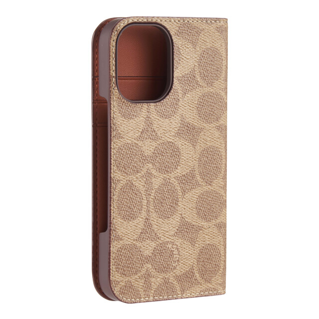 【iPhone16 ケース】Folio Case (Signature C Tan)サブ画像