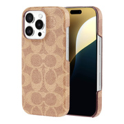 【iPhone16 Pro ケース】Slim Wrap Case (Signature C Tan)