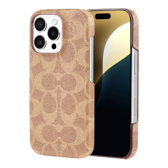 iPhone16 Pro ケース】Slim Wrap Case (Signature C Tan) COACH | iPhoneケースは UNiCASE