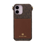 【iPhone16 ケース】Wrap Case Pocket with Strap (Brown)