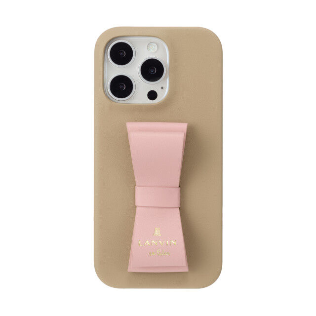 iPhone16 Pro ケース】Slim Wrap Case Stand & Ring Ribbon (Beige×Pink) LANVIN en  Bleu | iPhoneケースは UNiCASE