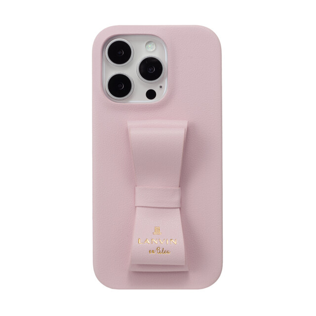 【iPhone16 Pro ケース】Slim Wrap Case Stand & Ring Ribbon (Sakura Pink)