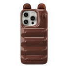 【iPhone16 Pro ケース】THE PUFFER CASE (TEDDY BEAR)