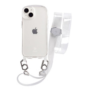 【アウトレット】【iPhone14 ケース】iFace Hang and クリアケース/ショルダーストラップセット (クリア)