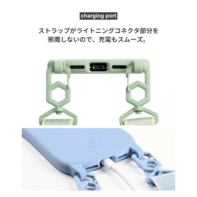 【アウトレット】【iPhone12/12 Pro ケース】iFace Hang and シリコンハードケース/ショルダーストラップセット (オレンジ)サブ画像