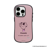 【アウトレット】【iPhone15 Pro ケース】PEANUTS iFace First Classケース (くすみピンク/キャリー)