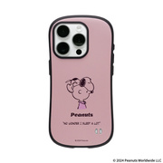 【アウトレット】【iPhone15 Pro ケース】PEANUTS iFace First Classケース (くすみピンク/キャリー)