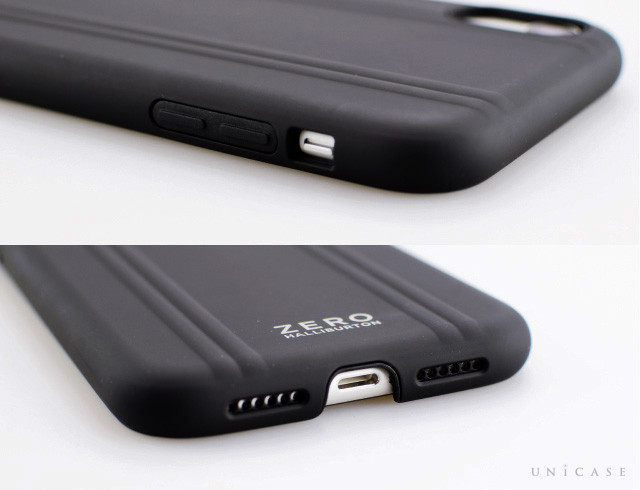 【iPhoneXR ケース】ZERO HALLIBURTON Hybrid Shockproof case for iPhoneXR (Black)装着レビュー スピーカー、側面