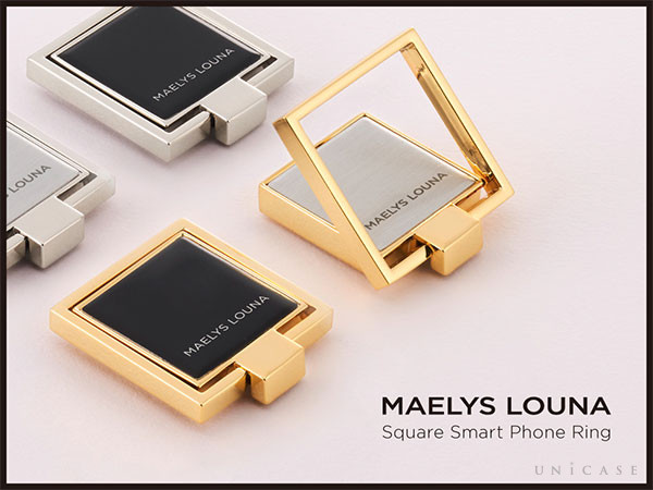iPhoneの落下防止に！MAELYS LOUNA（マエリスルーナ）新作スマホリング “Square Smart Phone Ring”が発売中