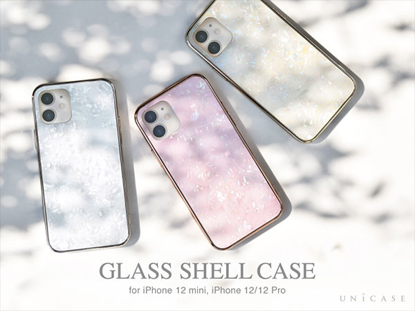Iphone12 Mini ケース Glass Shell Case For Iphone12 Mini White Unicase Iphoneケースは Unicase