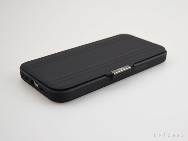 【iPhone12 mini ケース】ZERO HALLIBURTON Hybrid Shockproof Flip Case for iPhone12 mini 装着 手帳閉じ