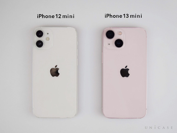 iPhone12 miniとiPhone13 mini 背面比較