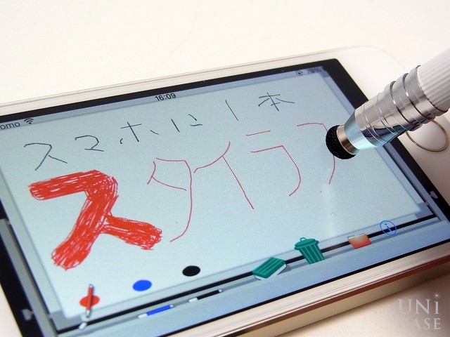 iPad/iPhone用スタイラスペン Su-Pen P201S-CLW(ホワイト)の書き心地