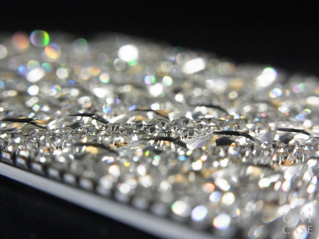 【iPhone5s/5 ケース】フルペーストデコケース Labyrinth Mirror SILVERの反射