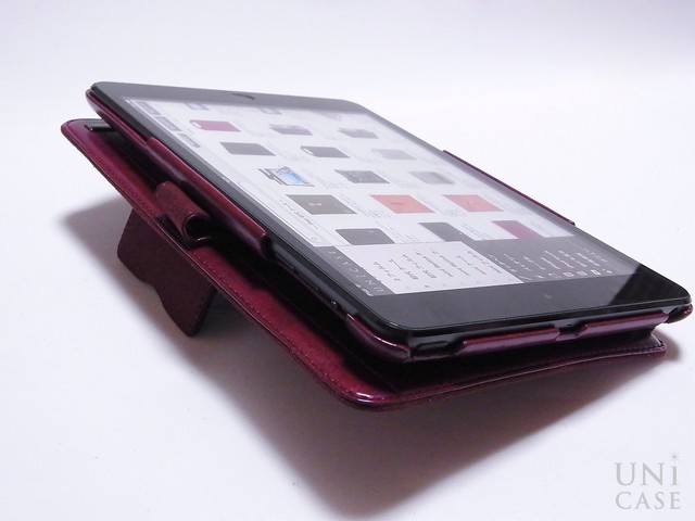 【iPad mini3/2/1 ケース】Masstige Neo Classic Diary ワインレッドの使用方法