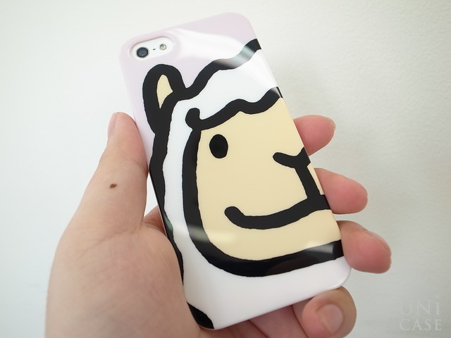 かわいい動物の顔がど～～～んっとのったインパクトのあるソフトケース： KOHEM iPhone Case アルパカ(かお) S