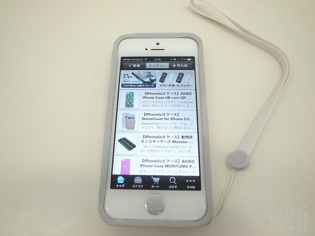 【iPhone5s/5 ケース】KLYP+ バンパー ホワイトの表面