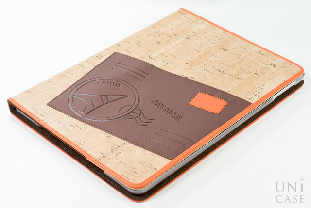 【iPad(9.7inch)(第5世代/第6世代)/iPad Air(第1世代) ケース】Masstige A-Cork Diary (オレンジ)の前面
