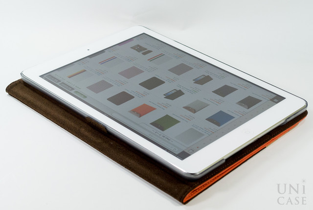 【iPad(9.7inch)(第5世代/第6世代)/iPad Air(第1世代) ケース】Masstige A-Cork Diary (オレンジ)の折り返し