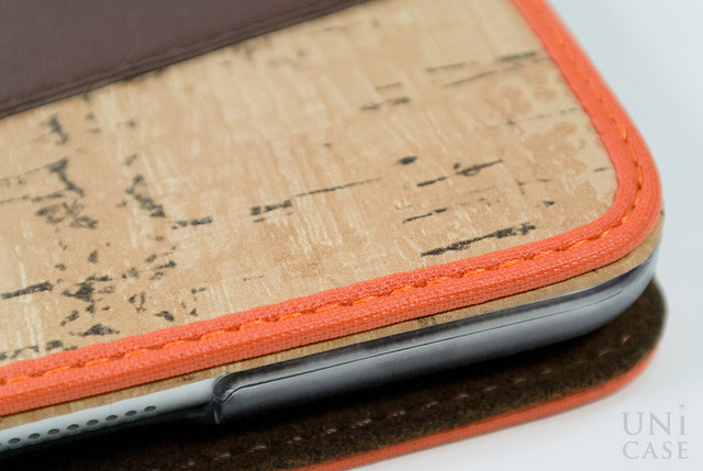 【iPad(9.7inch)(第5世代/第6世代)/iPad Air(第1世代) ケース】Masstige A-Cork Diary (オレンジ)の作り込み