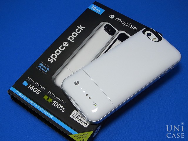 【iPhoneSE(第1世代)/5s/5 ケース】space pack ストレージ内蔵バッテリーケース (16GB/ホワイト)のレビュー