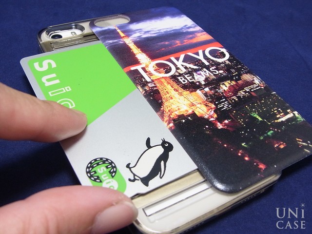 【iPhoneSE(第1世代)/5s/5 ケース】都市シリーズ Designed by 「BEAMS」 東京のカード収納