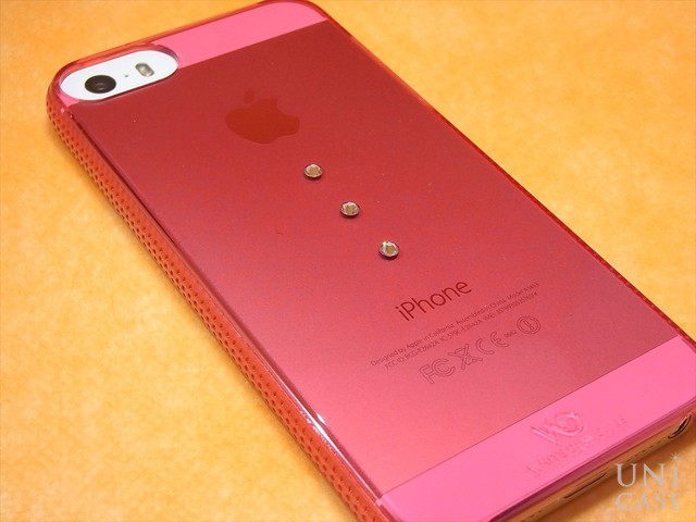 【iPhone5s/5 ケース】Trinity Mintのピンクver.スワロフスキー