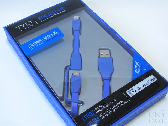 DUO SYNCABLE - MICRO/LIGHTNING - USB/0.3M BLUEのパッケージ