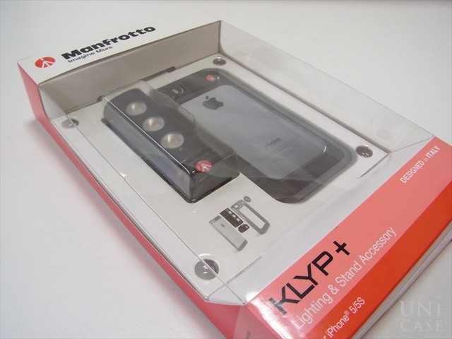 【iPhone5s/5】KLYP+バンパー専用SMT LED/三脚アタッチメントのパッケージ