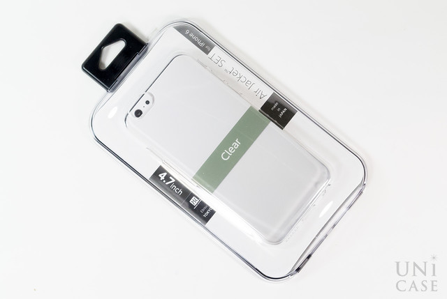 【iPhone6s/6 ケース】エアージャケットセット (クリアブラック)のパッケージ