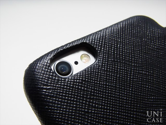 【iPhone6s/6 ケース】Minimal Diary (ブラック)のカメラ周り