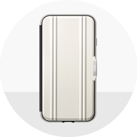 【iPhoneSE(第2世代)/8/7 ケース】ZERO HALLIBURTON Hybrid Shockproof Flip Case for iPhoneSE(第2世代) (Silver)