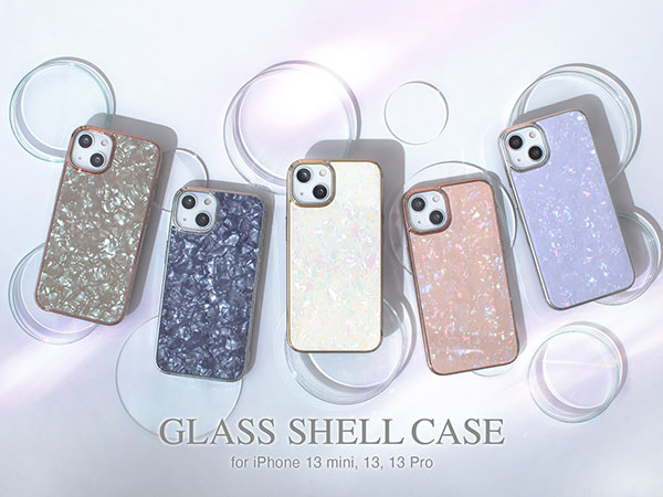 Glass Shell Case for iPhone13 mini, iPhone 13, iPhone 13 Pro