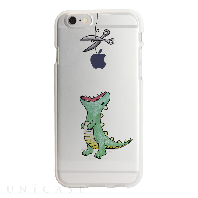 【iPhone6s/6 ケース】ソフトクリアケース ファンタジー (はらぺこザウルス/グリーン)商品画像