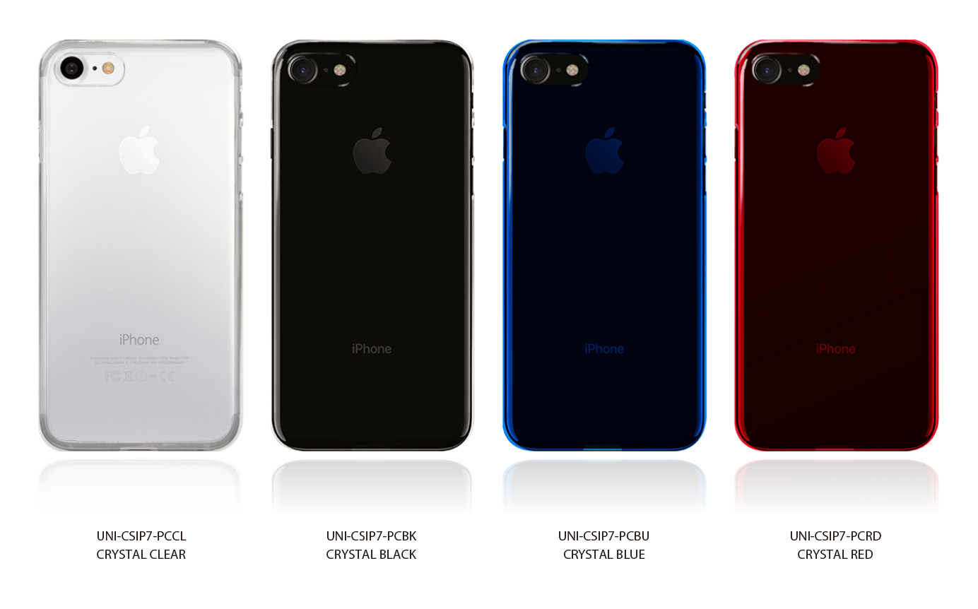 【iPhone7/7Plusケース】UNiCASEオリジナルのクリスタルスリムハードケース カラーバリエーション 詳細画像