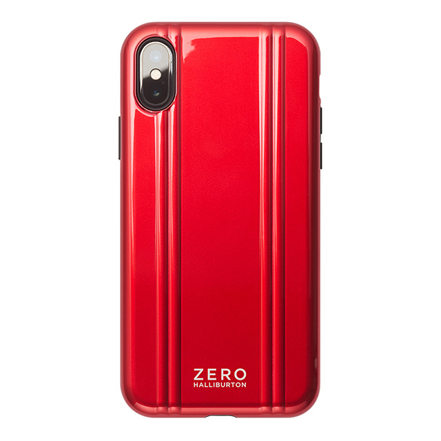 【iPhoneXS ケース】ZERO HALLIBURTON Shockproof case for iPhone XS(RED)