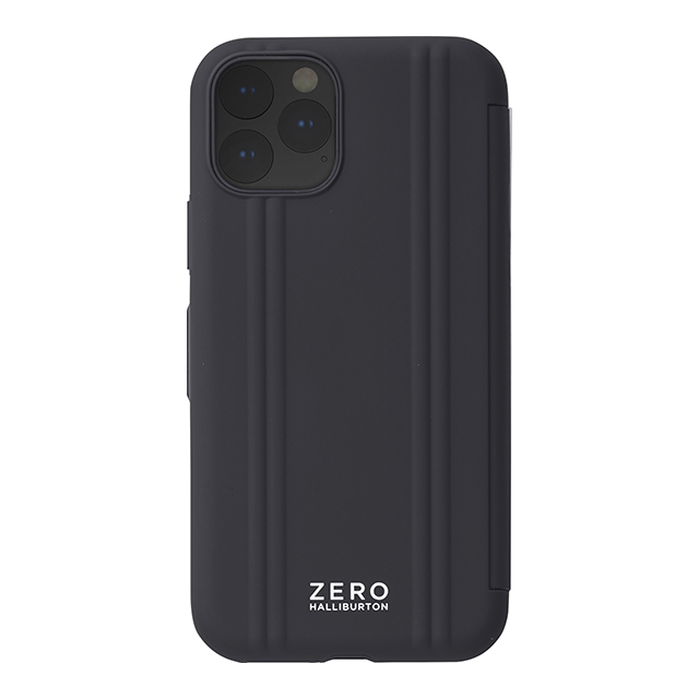 【iPhone 11 Pro ケース】ZERO HALLIBURTON Hybrid Shockproof Flip case for iPhone 11 Pro(MATTE BLACK)