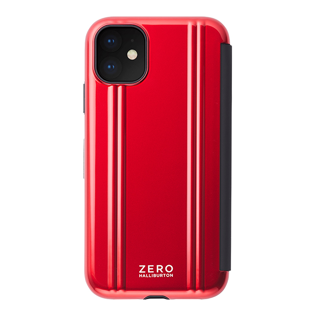 【【iPhone 11 ケース】ZERO HALLIBURTON Shockproof Flip case for iPhone 11(RED)