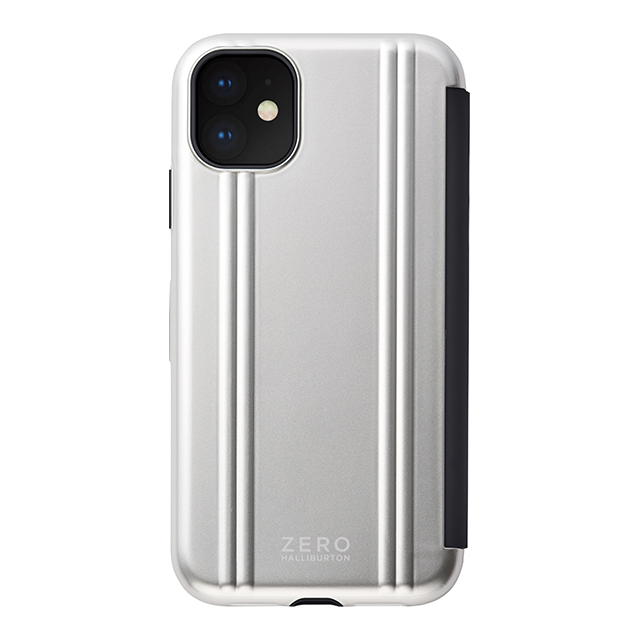 【【iPhone 11 ケース】ZERO HALLIBURTON Shockproof Flip case for iPhone 11(SILVER)