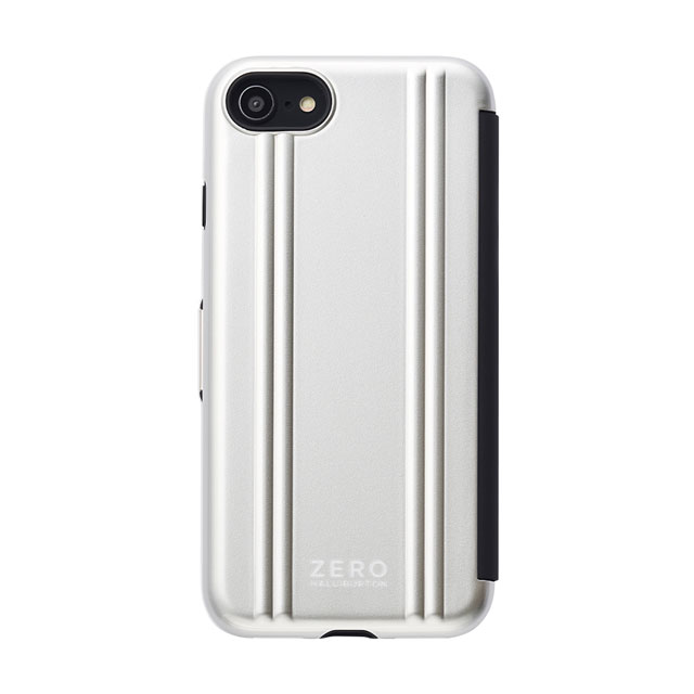 【iPhoneSE(第2世代)/8/7 ケース】ZERO HALLIBURTON Hybrid Shockproof Flip Case for 2020 New iPhone 4.7 inch (Silver)