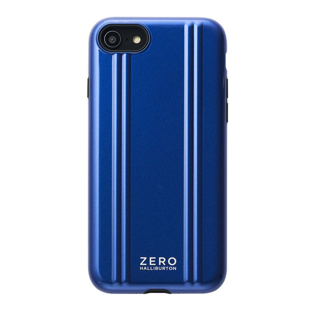 【iPhoneSE(第2世代)/8/7 ケース】ZERO HALLIBURTON Hybrid Shockproof Case for 2020 New iPhone 4.7 inch (Blue)