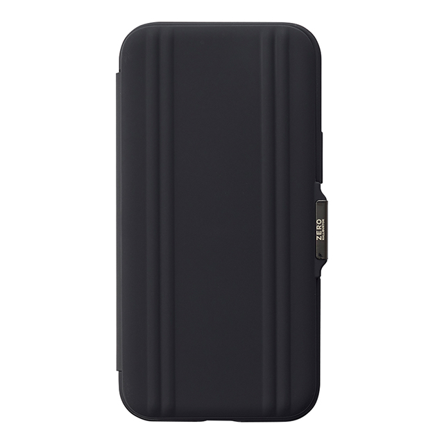 【iPhone 12 mini ケース】ZERO HALLIBURTON Hybrid Shockproof Flip Case for 2020 New iPhone 5.4inch (Black)