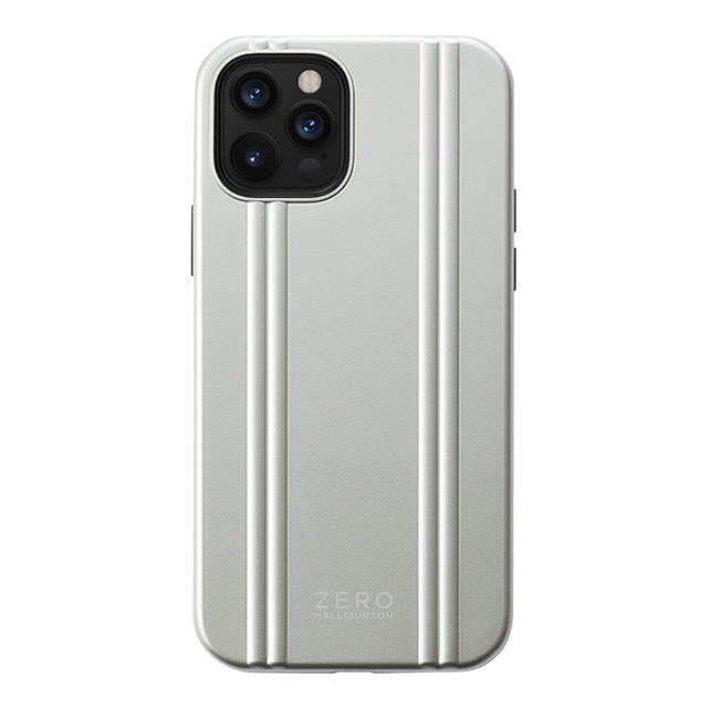 【iPhone 12/iPhone 12 Pro ケース】ZERO HALLIBURTON Hybrid Shockproof Case for iPhone 6.1inch (Silver)
