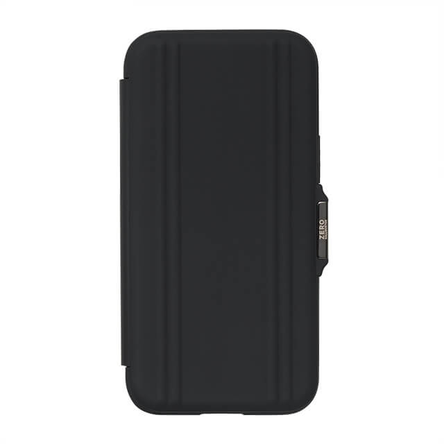 【iPhone 13 mini ケース】ZERO HALLIBURTON Hybrid Shockproof Flip Case for iPhone 13 mini (Black)