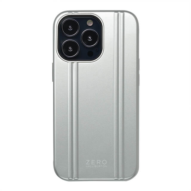 【iPhone 13 Pro ケース】ZERO HALLIBURTON Hybrid Shockproof Case for iPhone 13 Pro (Silver)