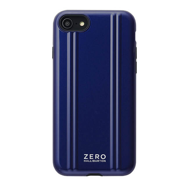 【iPhoneSE(第3世代) ケース】ZERO HALLIBURTON Hybrid Shockproof Case for iPhoneSE(第3世代) (Blue)