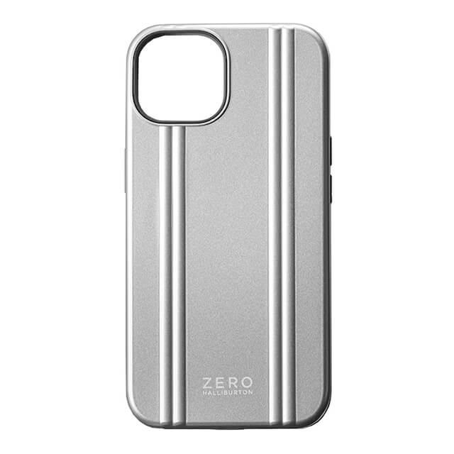 【iPhone14 ケース】ZERO HALLIBURTON Hybrid Shockproof Case(Silver)