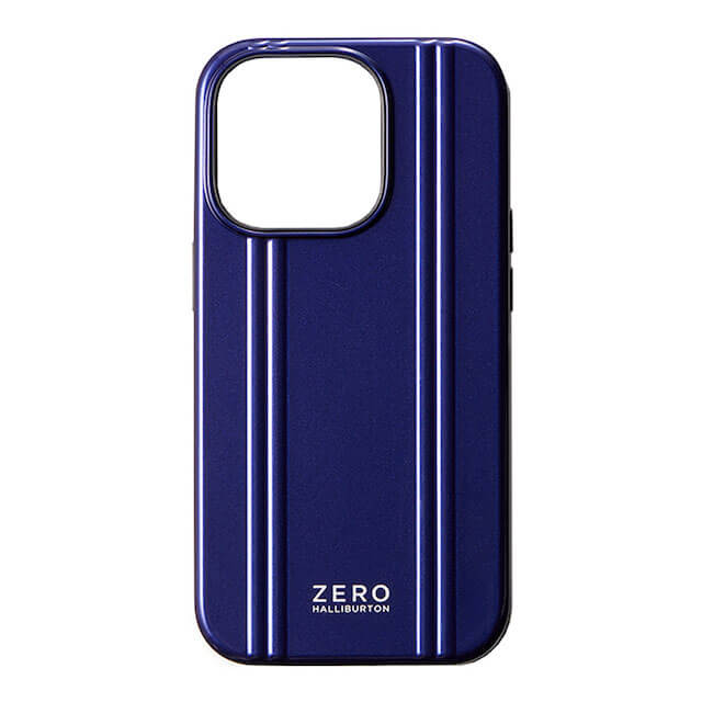 【iPhone14 Pro ケース】ZERO HALLIBURTON Hybrid Shockproof Case(Blue)